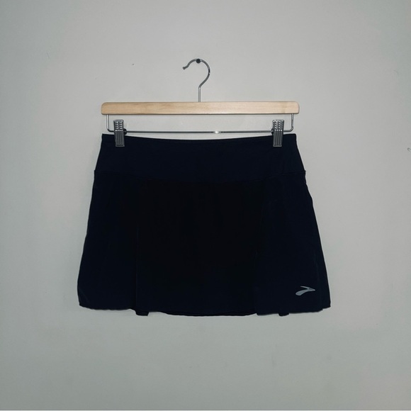 Brooks Skort Women's Size Small Black Skirt‎ Short Mid-rise Lightweight Chaser - Picture 2 of 11